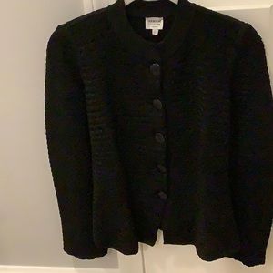 Armani Collezioni knit black jacket